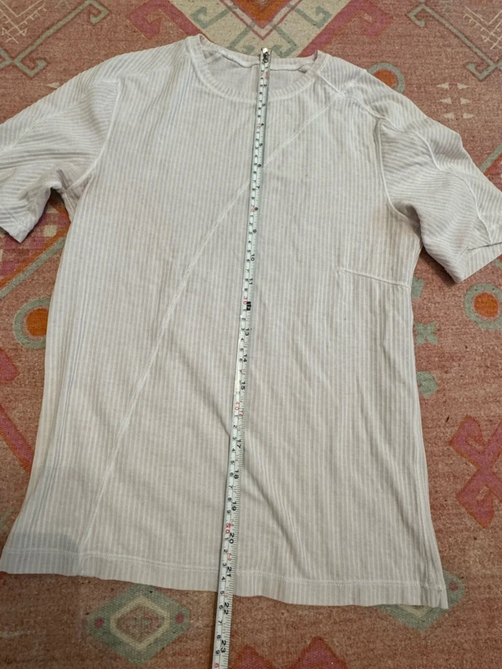 Lululemon Asymmetrical Ribbed Cotton T-Shirt /